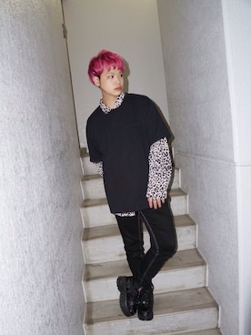 「毎日更新中」｜河崎良侑(りょう)さん（メンズ・165cm）の春コーディネート