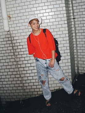 河崎良侑(りょう)さん（メンズ・165cm）の夏コーディネート