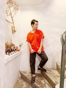 河崎良侑(りょう)さん（メンズ・165cm）の秋コーディネート