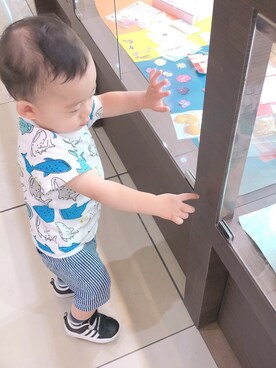 「男の子ベビー」｜「アイテム（その他）」を使った、♡Kyon♡さん（キッズ・80cm）の夏コーディネート