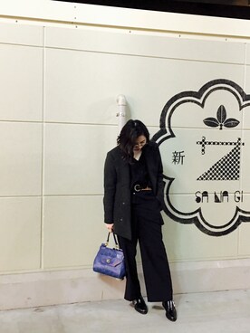 「NADA.（ナダ）のアイテム」を使った、Hitomi🇹🇼さん（レディース・155cm）の冬コーディネート