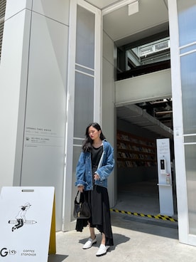「planmeのアイテム（ジャケット/アウター、ブルー系）」を使った、Hitomi🇹🇼さん（レディース・156cm）の春コーディネート