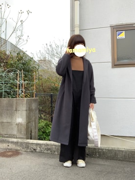 たまみやさん（レディース・159cm）の冬コーディネート