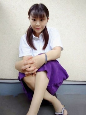 「エアリズム」｜Kekekeさん（レディース・160cm）の夏コーディネート