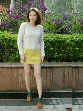 「MOUSSY（マウジー）のアイテム」を使った、Ada Ngさん（レディース・157cm・40代）の春コーディネート