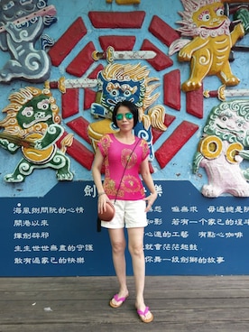 「CACHAREL（キャシャレル）のアイテム」を使った、Ada Ngさん（レディース・157cm）の秋コーディネート