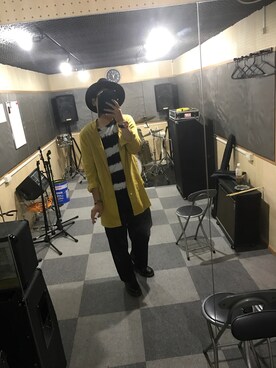「CA4LA（カシラ）のアイテム（ハット、ブラック系）」を使った、きのしんさん（メンズ・176cm）の夏コーディネート