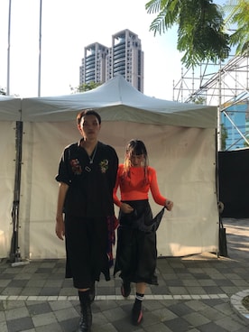 「音樂祭」｜羅偉さん（メンズ・184cm）の冬コーディネート