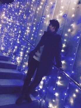 「アイテム（ステンカラーコート）」を使った、今村誠太さん（レディース・167cm・10代）の春コーディネート