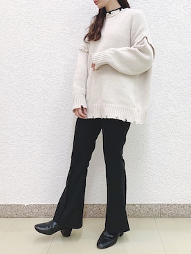 「UU（ユニクロ　アンダーカバー）のアイテム」を使った、kumaco.さん（レディース・155cm）の冬コーディネート