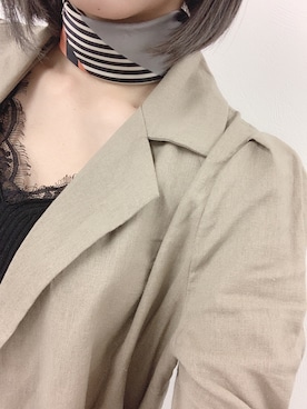 「Libby&Rose（リビーアンドローズ）のアイテム（ジャケット/アウター）」を使った、yurie koikeさん（レディース・165cm）の夏コーディネート