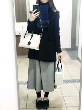 「MERCURYDUO（マーキュリーデュオ）のアイテム（カバーオール）」を使った、yuuuukaさん（レディース・169cm）の冬コーディネート