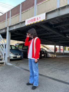 「Wrangler」｜「アイテム（モカシン/デッキシューズ）」を使った、valkyrjaさん（メンズ・169cm）の秋コーディネート