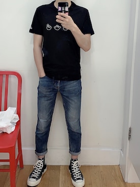 「Selected   （-）のアイテム」を使った、kyleさん（メンズ・175cm）の夏コーディネート