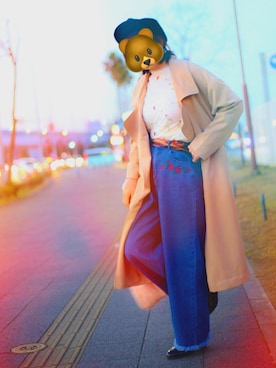 「index（インデックス）のアイテム（ブーティ）」を使った、おにこさん（レディース・157cm）の春コーディネート