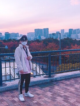 「AF1」｜「アイテム（その他アウター）」を使った、Deffyさん（メンズ・171cm）の秋コーディネート
