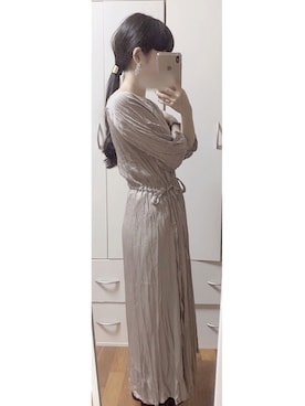 ワンピース シルバー系 を使った 秋のコーデ の人気ファッションコーディネート Wear