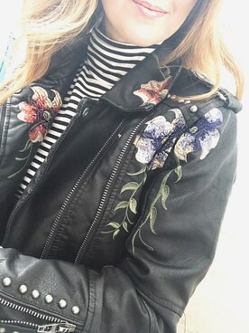 「Blank NYC（-）のアイテム」を使った、Rosalyn さん（レディース・170cm）の冬コーディネート