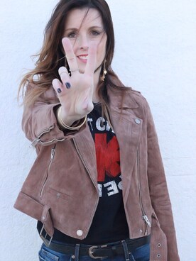 「Blank NYC（-）のアイテム」を使った、Rosalyn さん（レディース・170cm）の春コーディネート