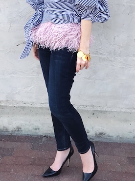 「J.CREW（ジェイクルー）のアイテム（シューズ）」を使った、Rosalyn さん（レディース・170cm）の春コーディネート