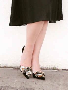 「J.CREW（ジェイクルー）のアイテム（シューズ）」を使った、Rosalyn さん（レディース・170cm）の春コーディネート