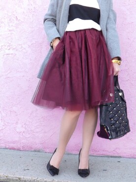「tulle」｜Rosalyn さん（レディース・170cm）の冬コーディネート