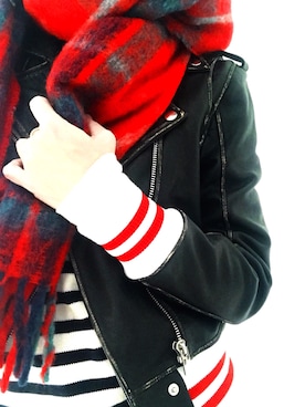 「stripes」｜「アイテム（ジャケット/アウター）」を使った、Rosalyn さん（レディース・170cm）の秋コーディネート
