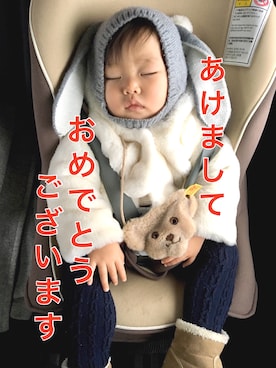 「babyGAP（babyGAP）のアイテム（その他アウター）」を使った、FUTABA/CHITOSEさん（キッズ・80cm）の冬コーディネート