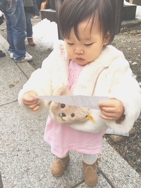 「babyGAP（babyGAP）のアイテム（その他アウター）」を使った、FUTABA/CHITOSEさん（キッズ・80cm）の冬コーディネート