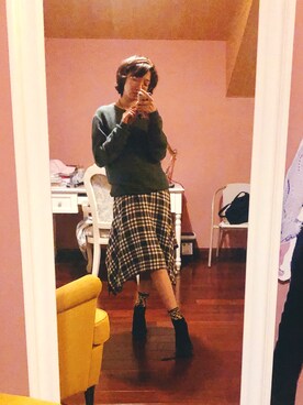 「ZARA（ザラ）のアイテム（ワンピース、その他）」を使った、JAMINさん（レディース・166cm）の春コーディネート