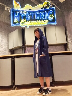 「HYSTERIC GLAMOUR（ヒステリックグラマー）のアイテム（モッズコート）」を使った、AIw0529さん（レディース・158cm）の秋コーディネート