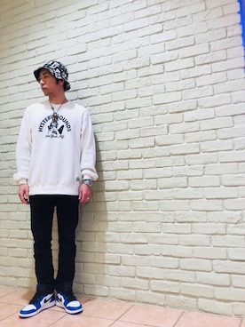 「hystericglamour」｜「アイテム（財布/小物）」を使った、HAMAさん（メンズ・163cm）の春コーディネート