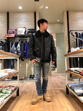 HAMAさん（メンズ・163cm）の冬コーディネート