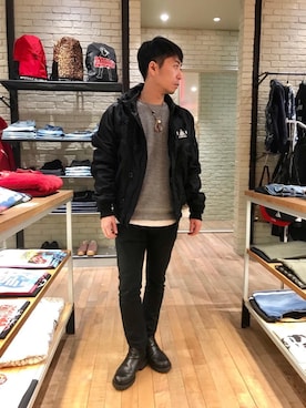 HAMAさん（メンズ・163cm）の冬コーディネート