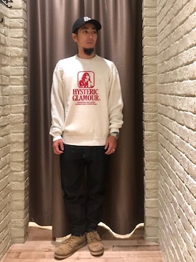 「HYSTERIC GLAMOUR（ヒステリックグラマー）のアイテム（その他）」を使った、HAMAさん（メンズ・163cm）の冬コーディネート