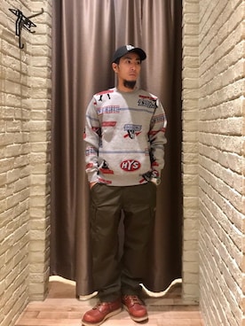 「HYSTERIC GLAMOUR（ヒステリックグラマー）のアイテム（その他）」を使った、HAMAさん（メンズ・163cm）の冬コーディネート