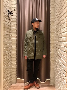 「HYSTERIC GLAMOUR（ヒステリックグラマー）のアイテム（その他）」を使った、HAMAさん（メンズ・163cm）の冬コーディネート