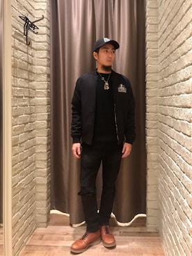 「HYSTERIC GLAMOUR（ヒステリックグラマー）のアイテム（その他）」を使った、HAMAさん（メンズ・163cm）の冬コーディネート