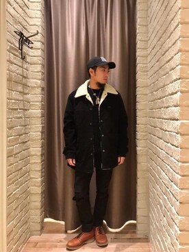 「HYSTERIC GLAMOUR（ヒステリックグラマー）のアイテム（その他）」を使った、HAMAさん（メンズ・163cm）の冬コーディネート