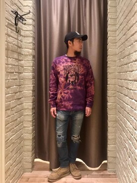 「HYSTERIC GLAMOUR（ヒステリックグラマー）のアイテム（その他）」を使った、HAMAさん（メンズ・163cm）の冬コーディネート
