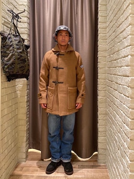 「コラボレーション」｜「アイテム（その他アウター）」を使った、HAMAさん（メンズ・163cm）の秋コーディネート