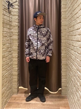 「コラボレーション」｜「アイテム（ブルゾン）」を使った、HAMAさん（メンズ・163cm）の春コーディネート