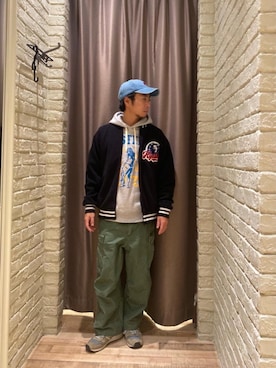 「みりたりー」｜「アイテム（その他アウター）」を使った、HAMAさん（メンズ・163cm）の秋コーディネート