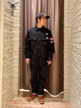 「みりたりー」｜「アイテム（ブルゾン）」を使った、HAMAさん（メンズ・163cm）の春コーディネート