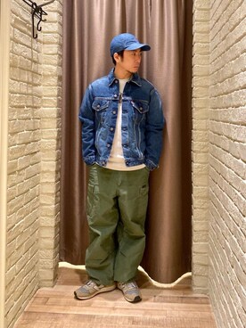 「みりたりー」｜「アイテム（キャップ）」を使った、HAMAさん（メンズ・163cm）の春コーディネート