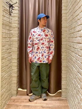 「みりたりー」｜「アイテム（キャップ）」を使った、HAMAさん（メンズ・163cm）の春コーディネート