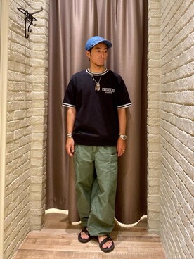 「みりたりー」｜「アイテム（帽子）」を使った、HAMAさん（メンズ・163cm）の夏コーディネート