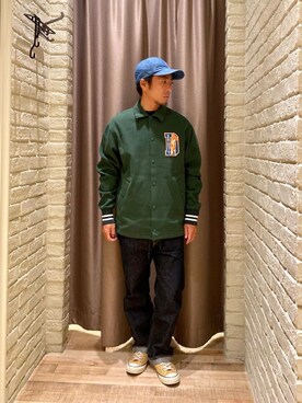 「でにむ」｜「アイテム（その他アウター）」を使った、HAMAさん（メンズ・163cm）の秋コーディネート