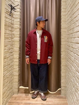 「でにむ」｜「アイテム（その他アウター）」を使った、HAMAさん（メンズ・163cm）の秋コーディネート