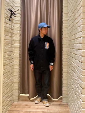 「でにむ」｜「アイテム（その他アウター）」を使った、HAMAさん（メンズ・163cm）の秋コーディネート